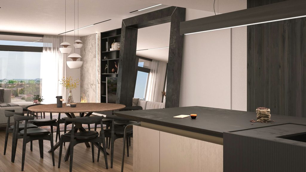 proiect design mobilier bucătărie de lux italia